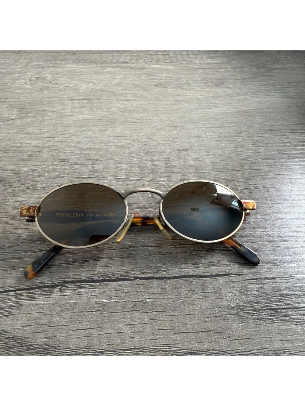 Vintage Vuarnet Oval Eyeglasses Brown Tortoiseshell 043 Optical FRAMES ONLY